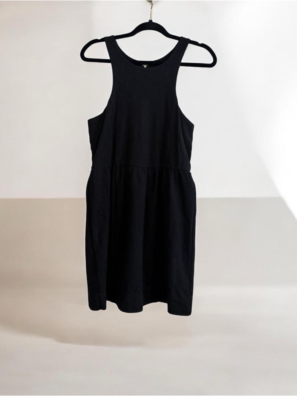 Free People Black Sleeveless Mini Dress